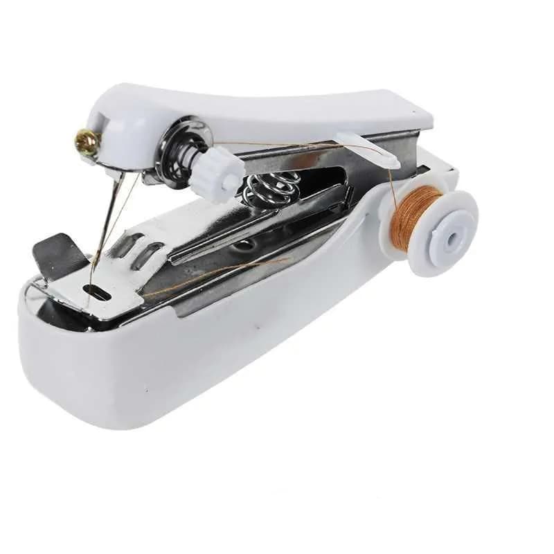 1 pièce Mini machine à coudre portable manuelle sans fil rapide pour surpiqûres, outils de couture manuels, accessoires de couture