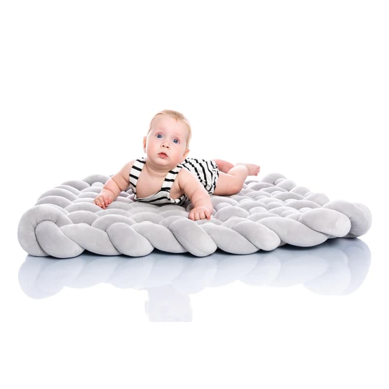 Nministériels d en peluche pour bébé, fait à la main, coton doux, carré, décor de pépinière, oreiller de sol, activité, polymère de jeu pour enfants