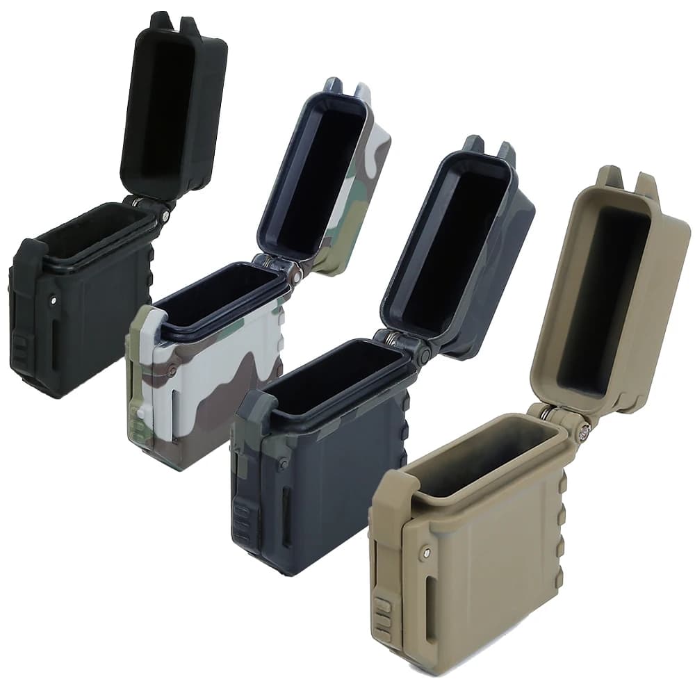 Dullighter-Mallette de rangement pour briquet camouflage à une main, boîte standard EDC, outil de survie pour la chasse en plein air et le camping