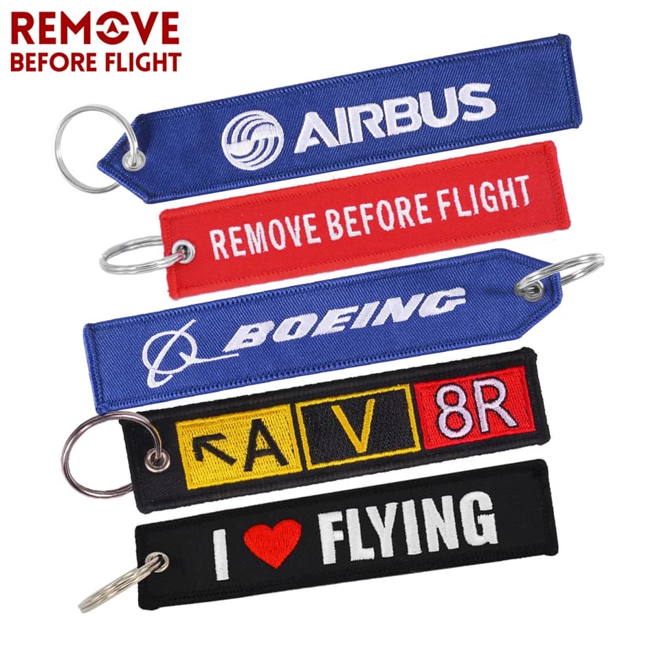 BOEING porte-clés llavero cadeaux broderie porte-clés cadeaux d'aviation clé bijoux de mode pilote aviateur porte-clés pour cadeau d'aviation
