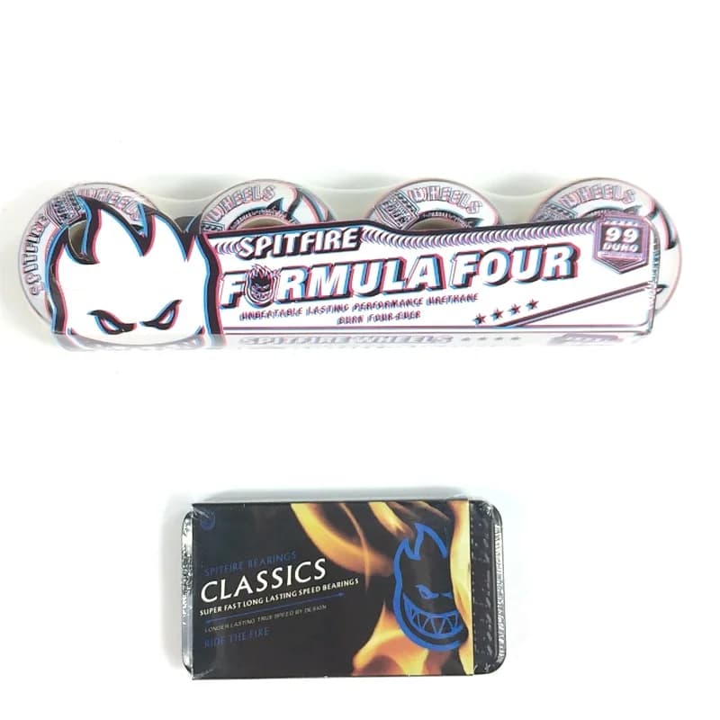 Roue de Skateboard 54x32mm, polyuréthane bleu, haute résilience, roues à roulement professionnelles, roue Spitfire, formule de dureté 99D
