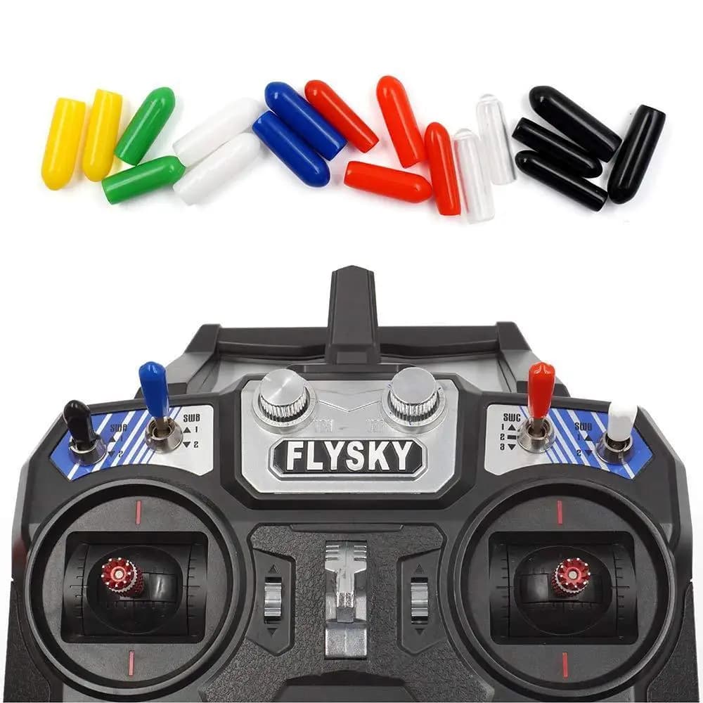 HOBBYMATE – gaine de capuchon en caoutchouc pour interrupteur émetteur FrSky X9D QX7 Flysky Spektrum, 5 pièces/lot, housse de protection antidérapante, en Stock