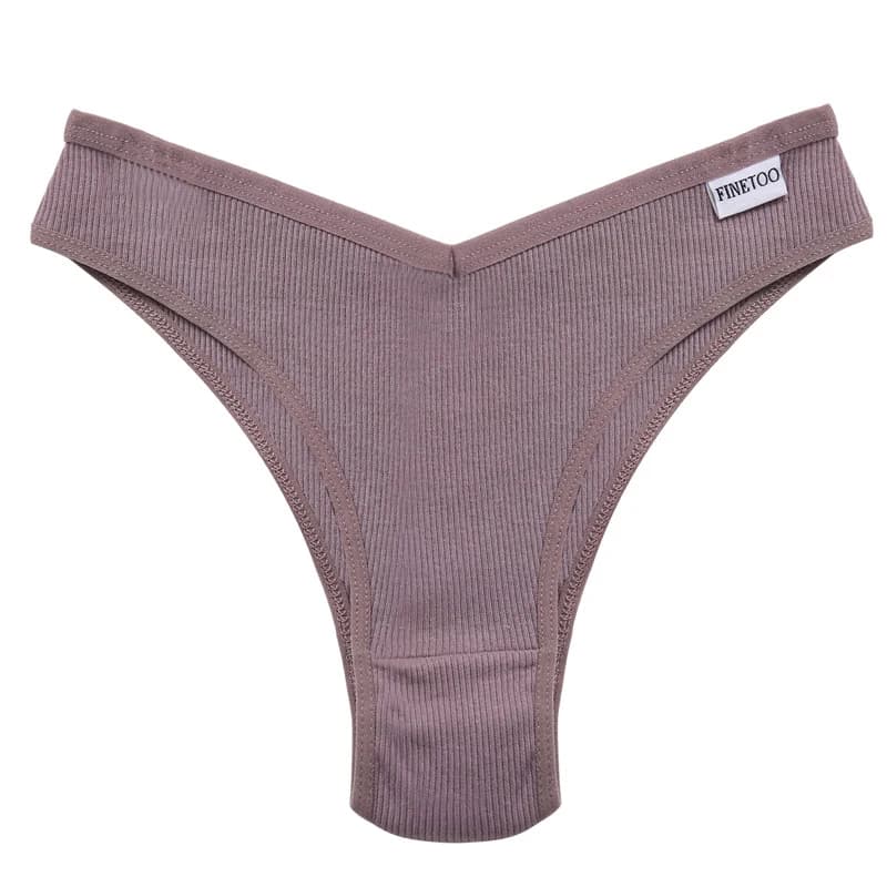 FINETOO – sous-vêtements en coton pour femmes, culotte taille basse, Sexy, Bikini, tongs, Lingerie féminine, M-XL