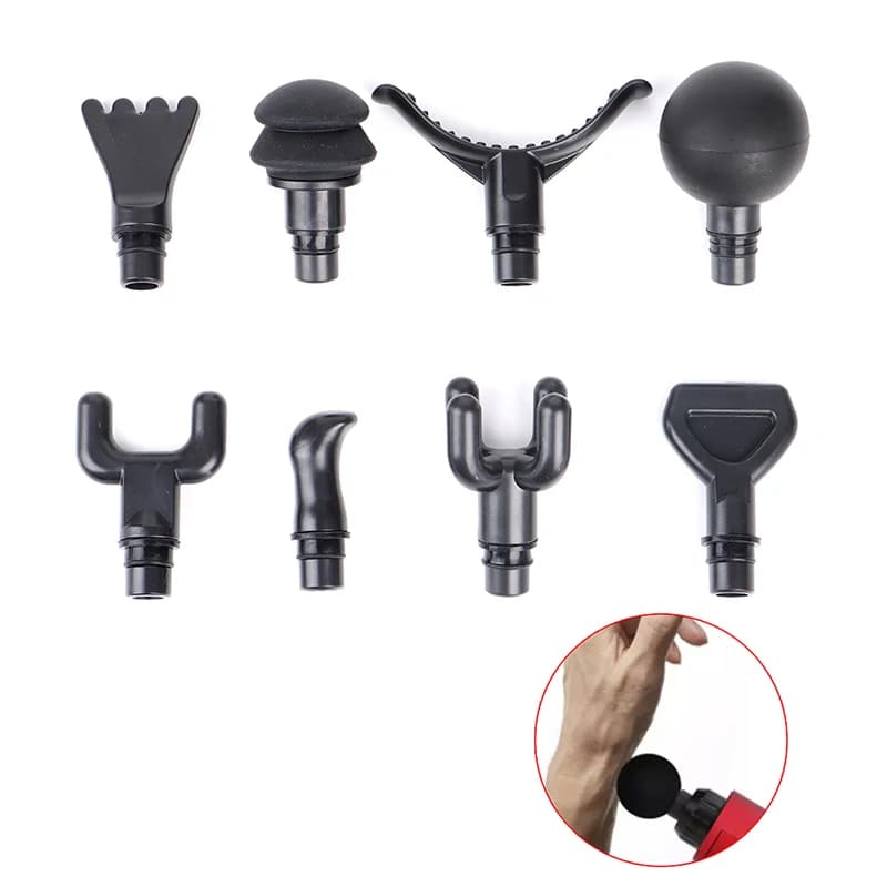 Pistolet de massage universel pour la tête,pour relaxation du corps, remplacement en silicone,