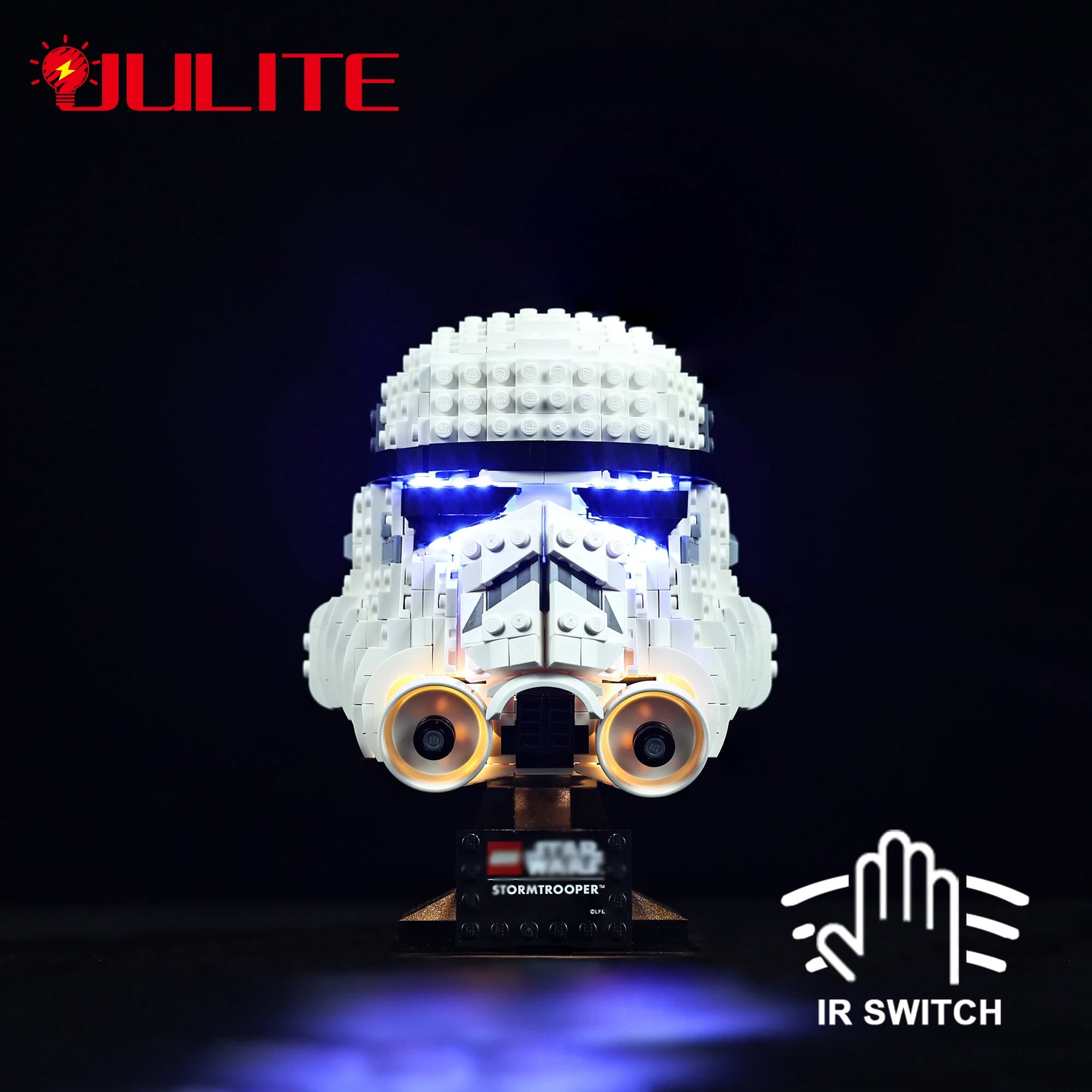 Kit d'éclairage LED pour casque Stormtrooper 75276, ensemble de jouets de bricolage (blocs de construction non inclus)