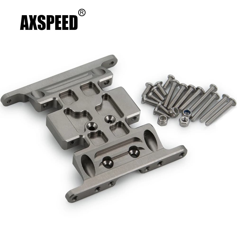 AXSPEED-Plaque de transmission centrale en aluminium pour Axial SCX10 1/10 RC inoler, pièces de mise à niveau de voiture et de camion