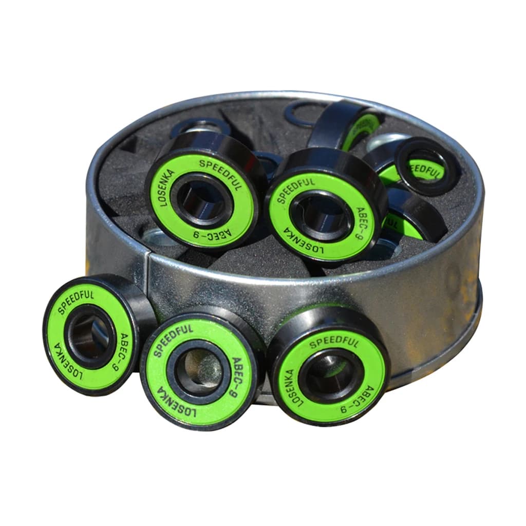 Roulements de Skateboard Premium, roulements Pro Longboard ABEC-9 avec boîte de rangement, roulements en acier, roue à roulettes de Skateboard