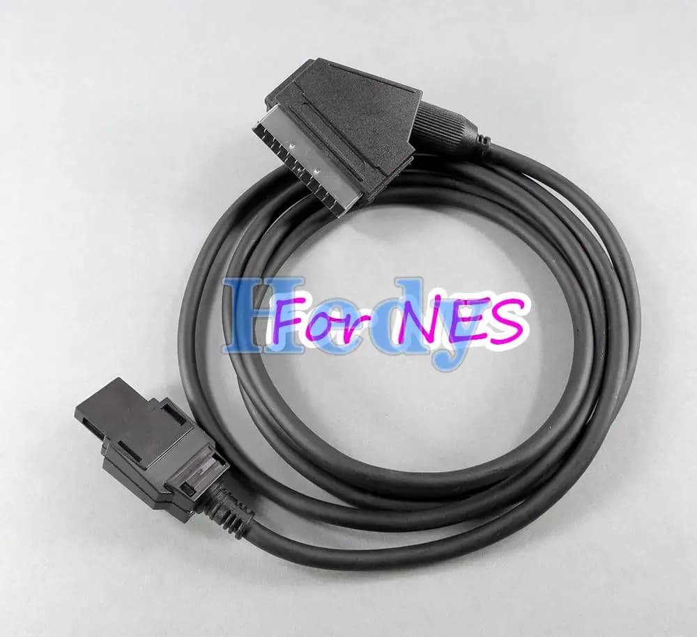 1 pièces 1.8m RGB Scart Audio vidéo AV câble connecter des câbles pour NES Console fil de prise