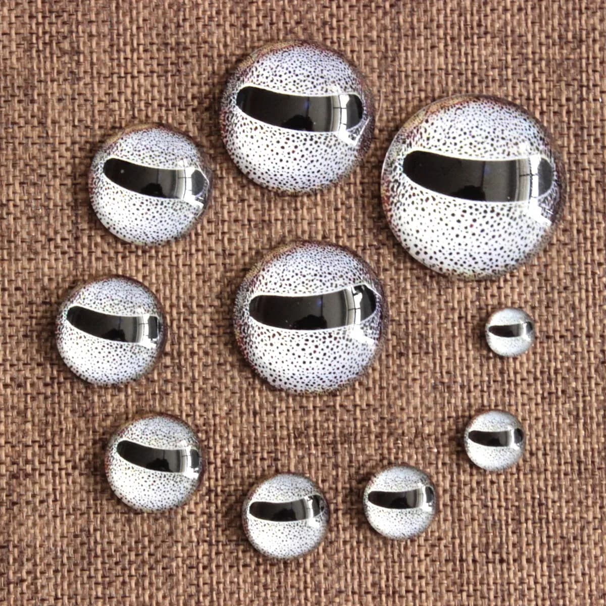 8 10 12 14 16 18 20 25 30mm yeux de poulpe motif rond Cabochon en verre Base Photo à dos plat bricolage fabrication de bijoux accessoire K06251