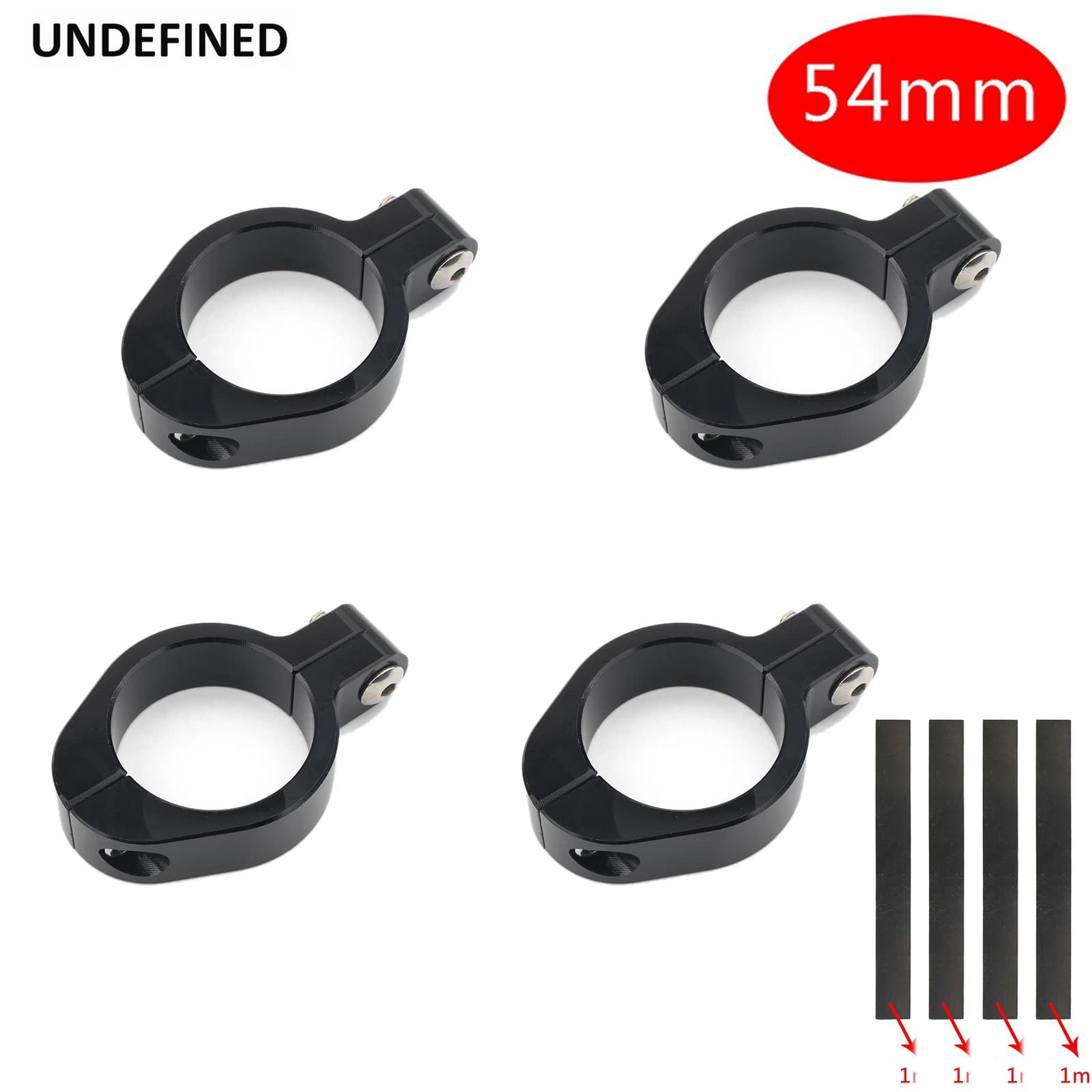Support de lampe de sauna de moto, tube de fourche, pince de support de budgétaire pour Harley ocia Chopper Bobber 73Inboulon t, 52mm-54mm