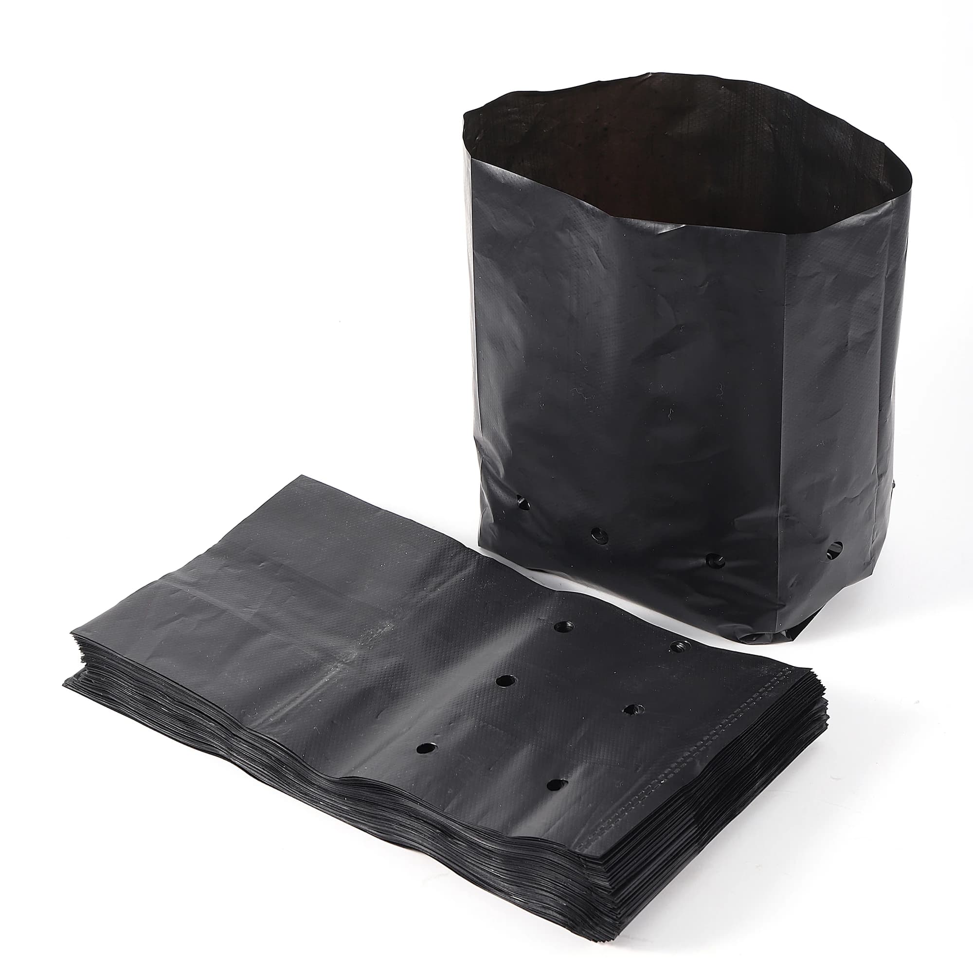 Sacs de culture de plantes épais, Pots de semis, jardin écologique avec trous respirants, sacs de plantation noirs, sacs de pépinière PE 20 pièces