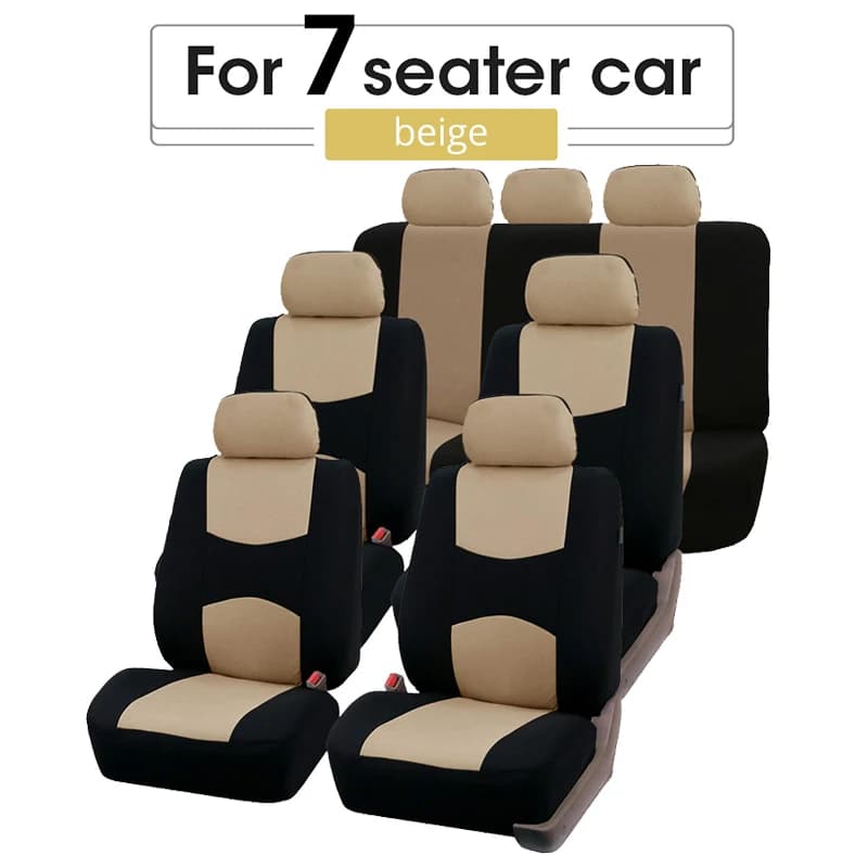 Juste de Siège de Voiture Universelle, Compatible avec les Airbags, Grille de Ventilation, Protection, Accessoires d'NikBeige pour 1/2/5/7 EC