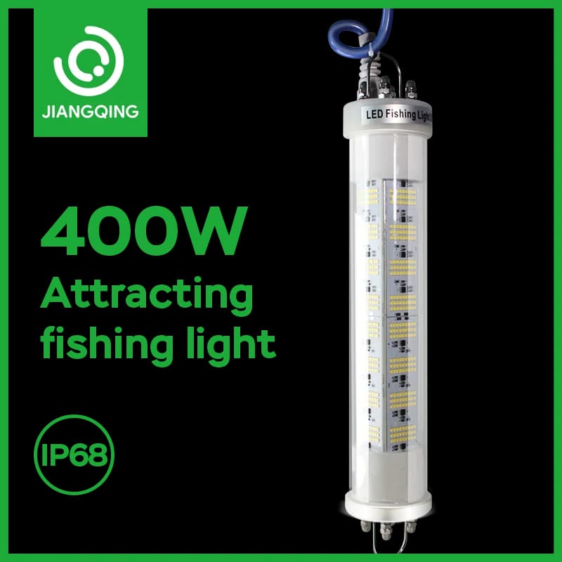 Lampe de pêche sous-marine LED 400W, 12V, IP68, vert, pour le nuit