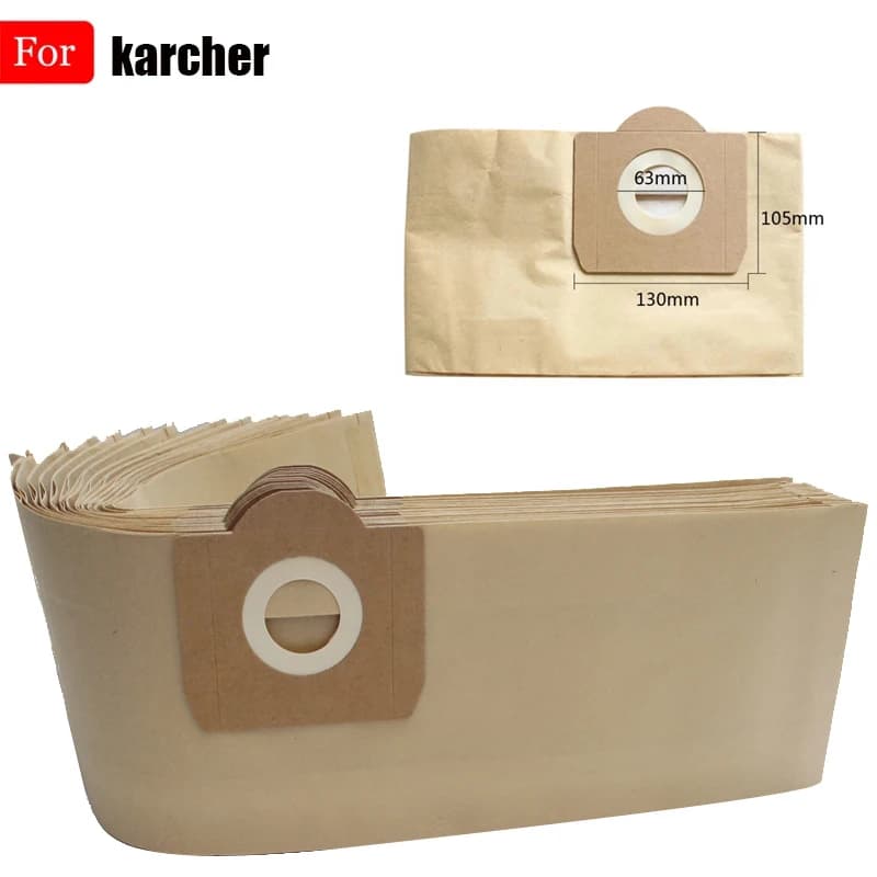 Sacs à poussière pour aspirateur Karcher MV3 WD3 WD3200 WD3300 A2204 A2656 WD3.500P SE4001 SE4002, pièces pour Rowenta RB88 RU100 RU101