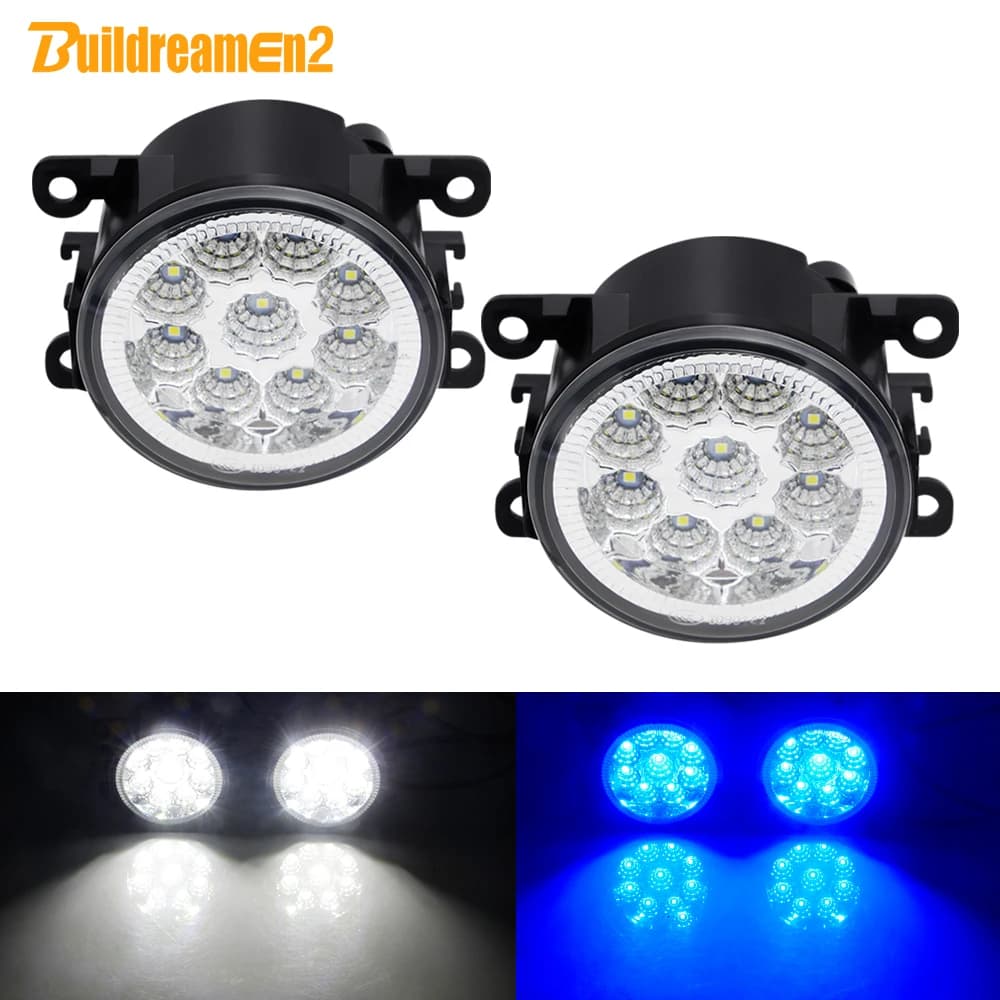 Feu antibrouillard avant de voiture à LED, 2 pièces, DRL H11, pour Fiat Panda 500, sedci, Punto Evo, Tipo Ducato Doblo