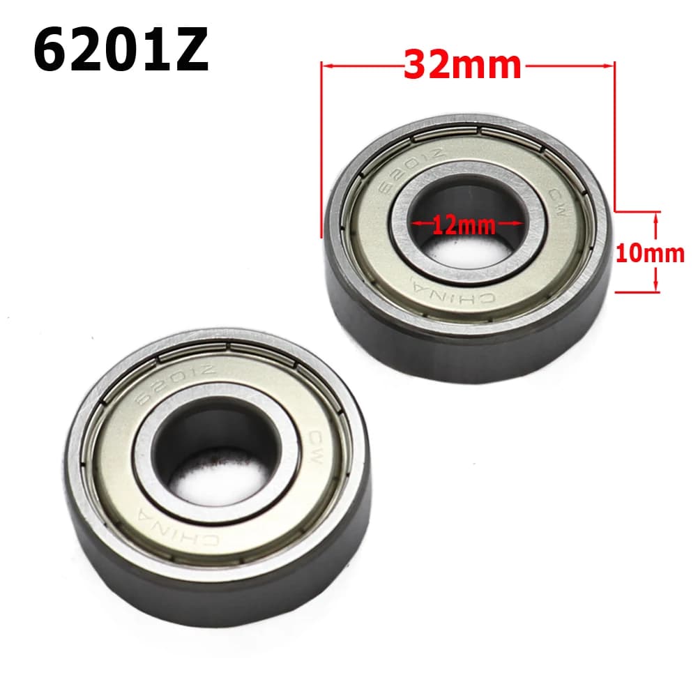 Joint de roulement 6201Z Miniature de bonne qualité, 2 pièces, accessoires de moto pour Pit Dirt Bike, pièces