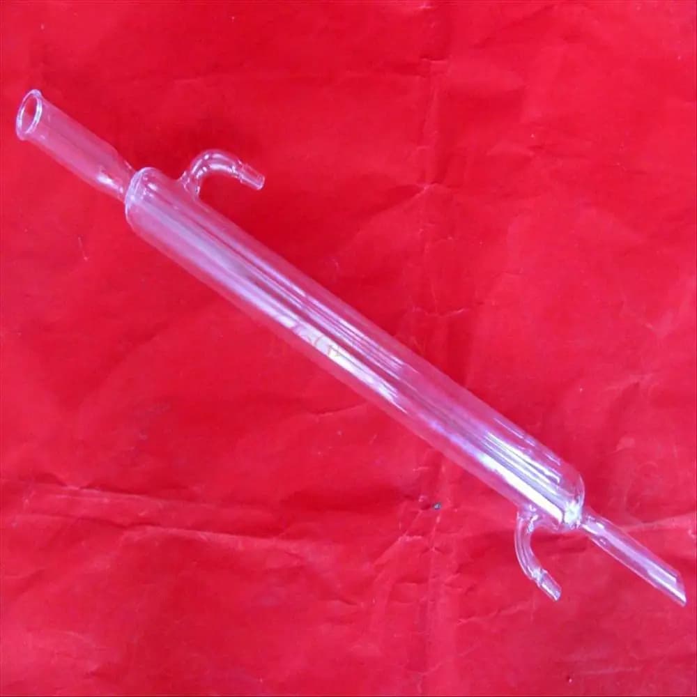 Condenseur droit à Reflux d'air, 300mm, pour Distillation, Instrument en verre, consommables d'expérimentation chimique