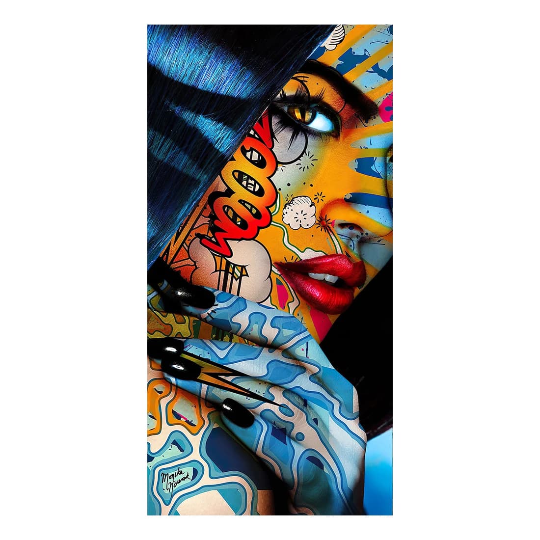 Toile de peinture murale pour salle, image d'art, affiches de maison, Graffiti, Portrait de femmes, affiche à l'huile et imprimés, décor pour la vie