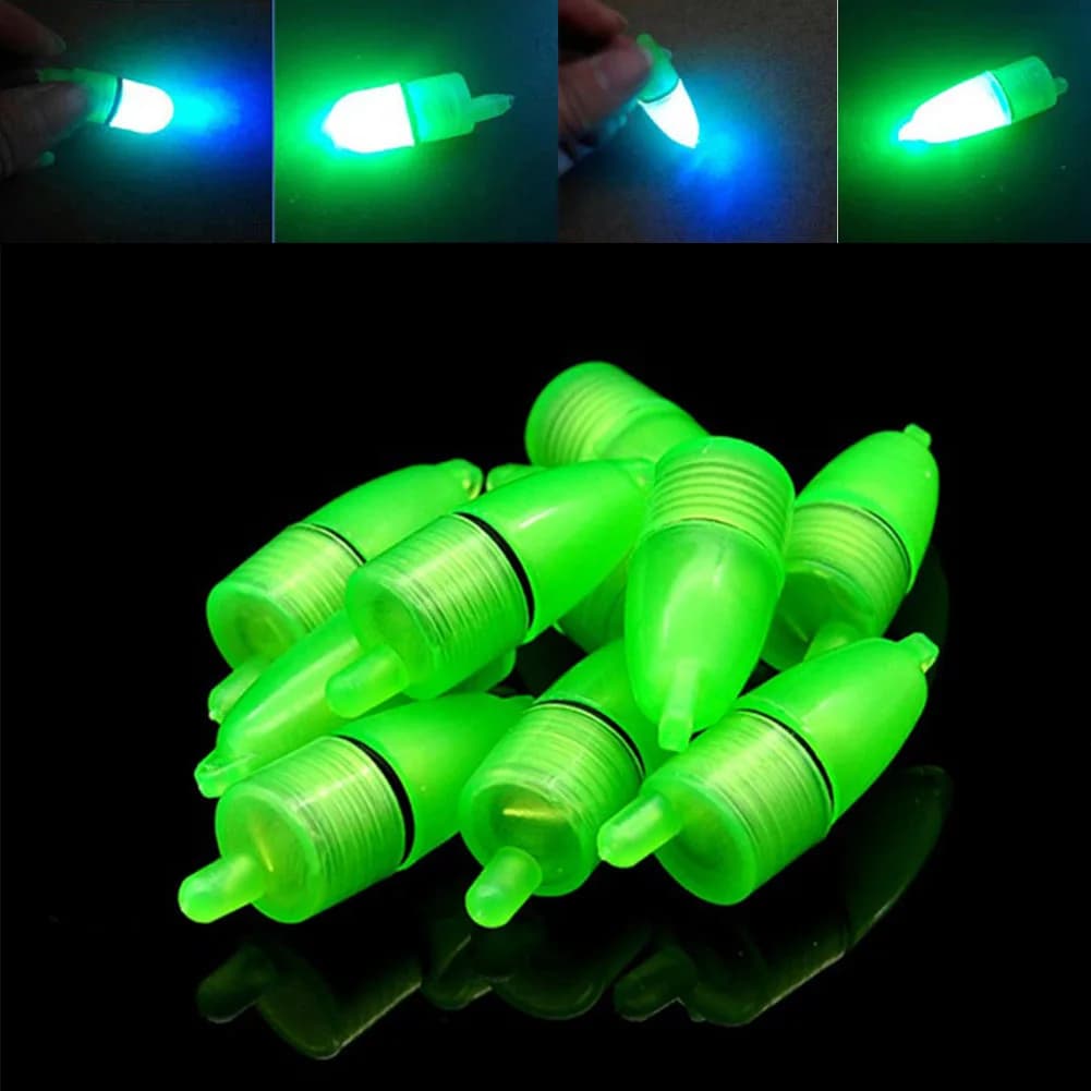 Flotteur de pêche électronique avec lumière LED, 10 pièces, cloche de morsure, outils de pêche, pinces à pointe, accessoires