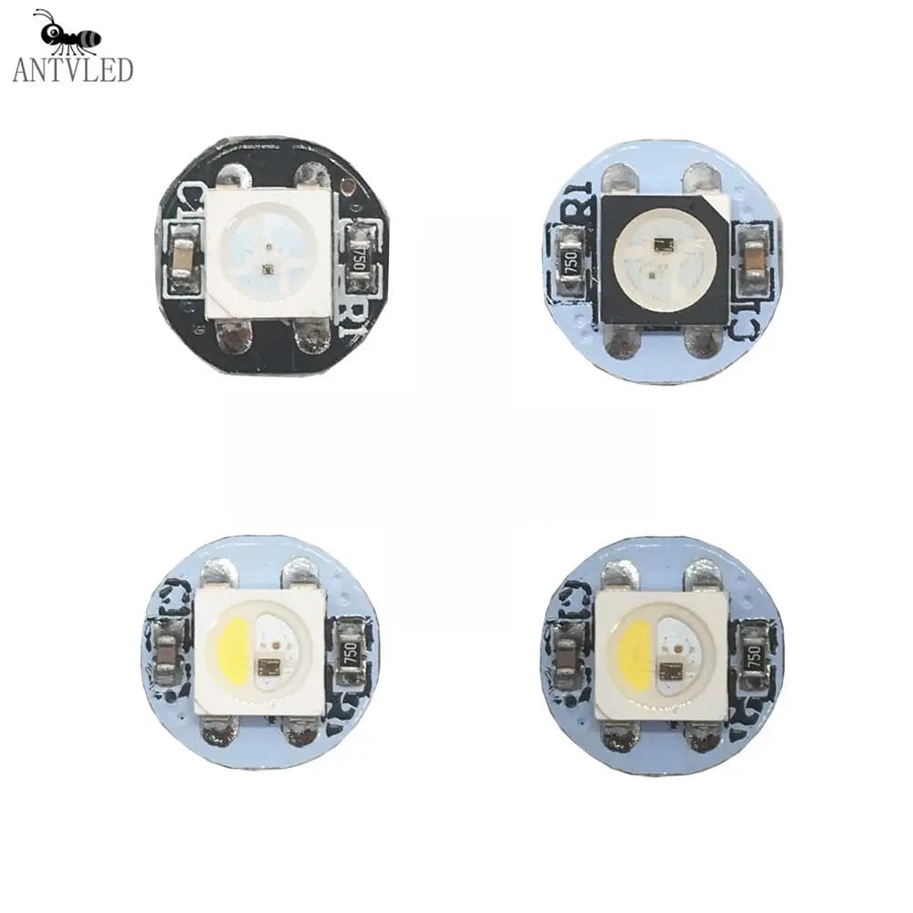 Dissipateur thermique LED WS2812B adressable individuellement WS2811 IC SK6812 RGBCW,RGBWW,RFBNW 5050SMD RGB/RGBW intégré DC5V 10 ~ 100 pièces