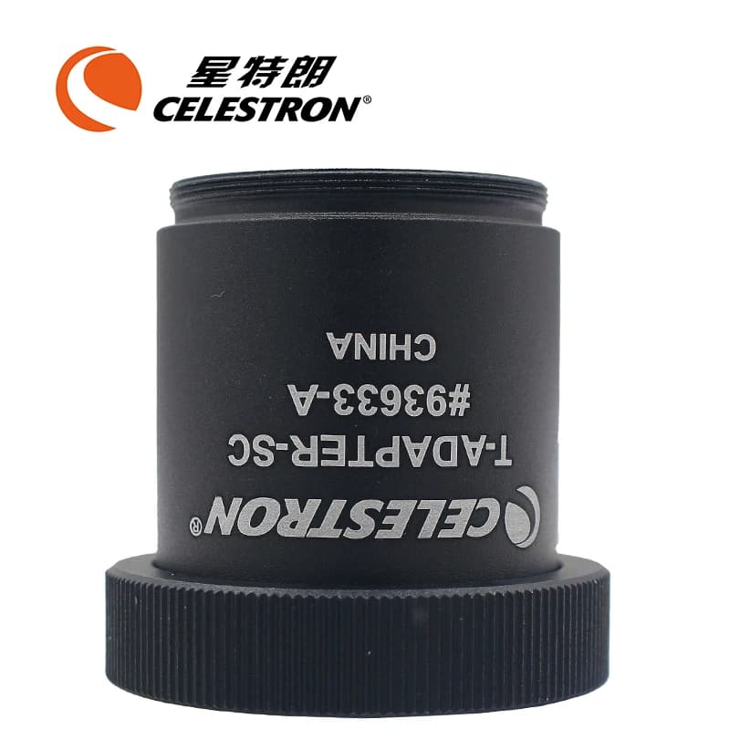 Celestron – adaptateur en T noir avec SCT 5, 6, 8, 9.25, 11, 14, (93633-A)