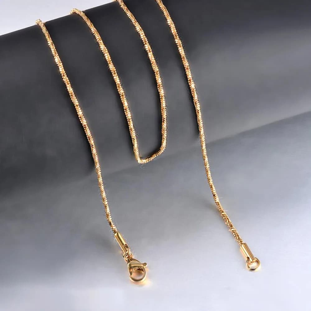 Collier Ras du Cou en Acier Inoxydable pour Homme et Femme, Bijoux de Haute Qualité, Largeur 0.9/1.2/1.5mm, Étanche, Différentes Longueurs, Cadeau