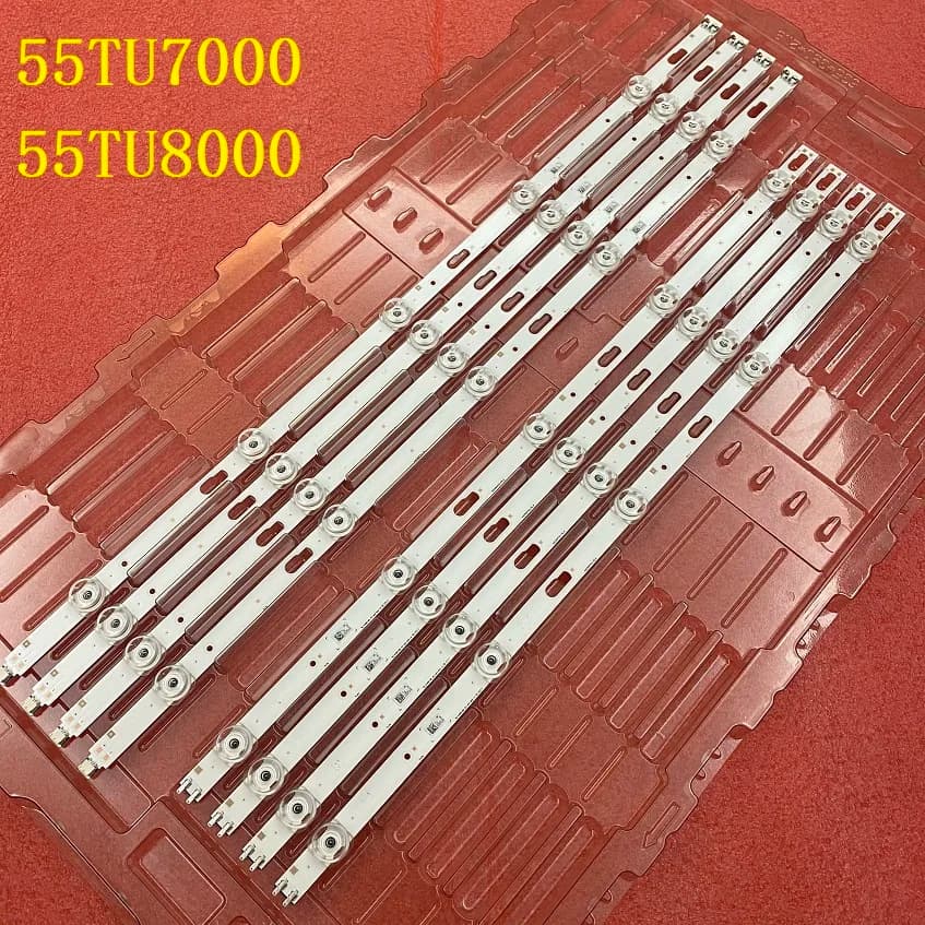 Bande LED pour Samsung UE55TU7020K UE55TU7092U UE55TU7125K UE55TU7025 UE55TU8000 UE55TU7100 UE55TU7000 BN96-50316A 50315A