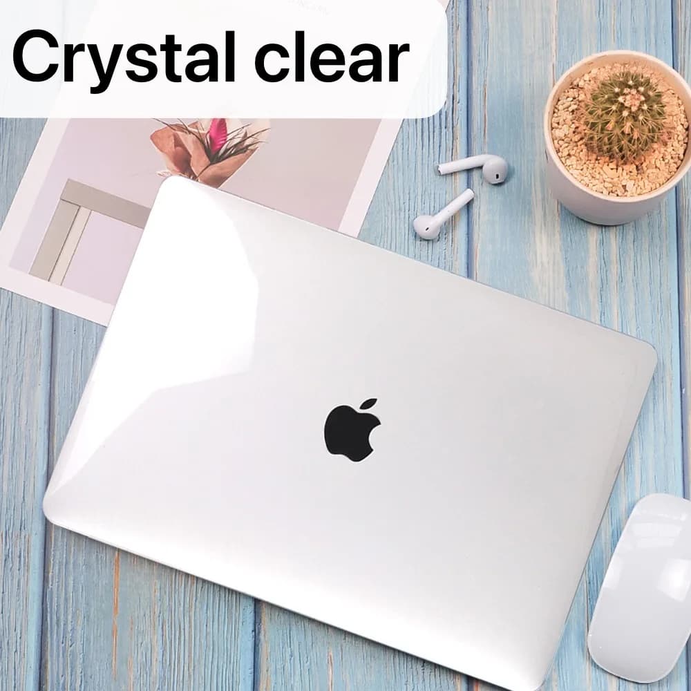 Coque rigide transparente pour Apple MacBook Air 13/11/Macbook Pro 13/15/16/Macbook blanc A1342/Macbook 12 pouces (A1534)