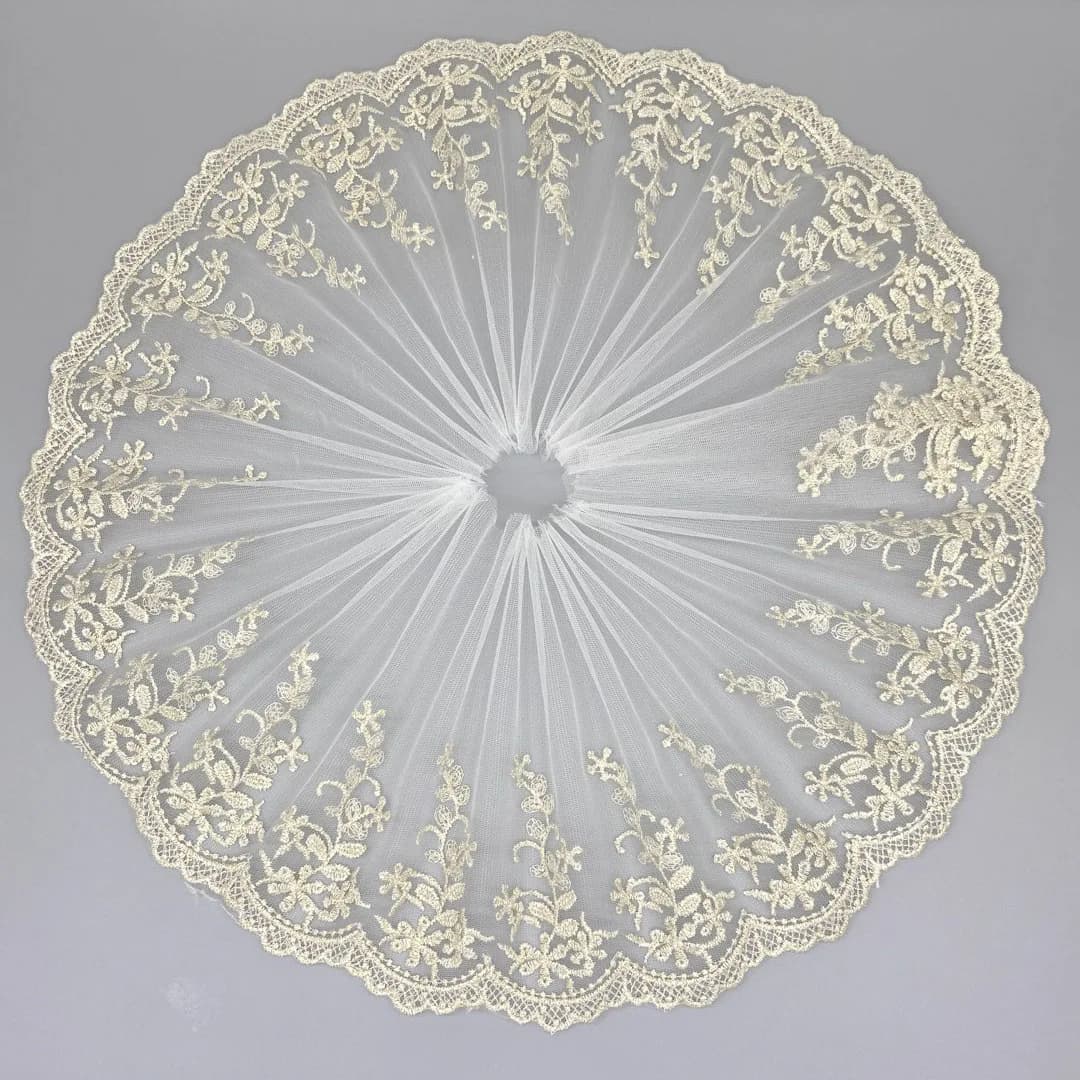 Tissu en dentelle brodée de fil doré en maille de 3 yards, idéal pour la décoration de rideaux, nappes et coussins de canapé, accessoire de textile de maison DIY