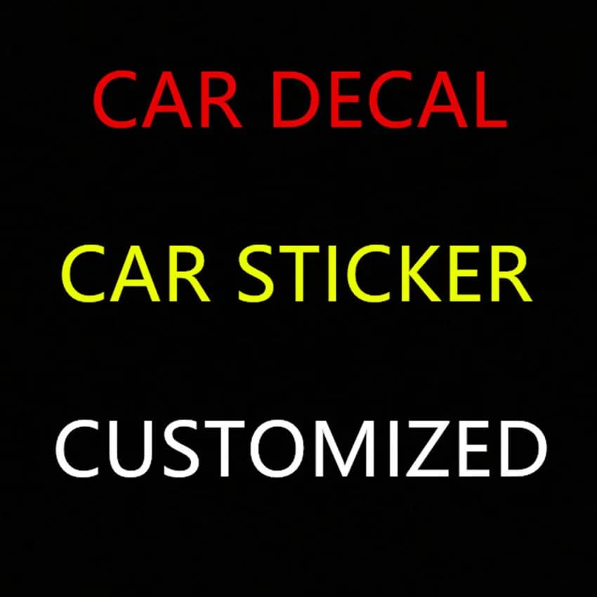 Autocollant publicitaire personnalisé OEM pour vitres et carrosseries de voitures, avec texte et images, vente en gros