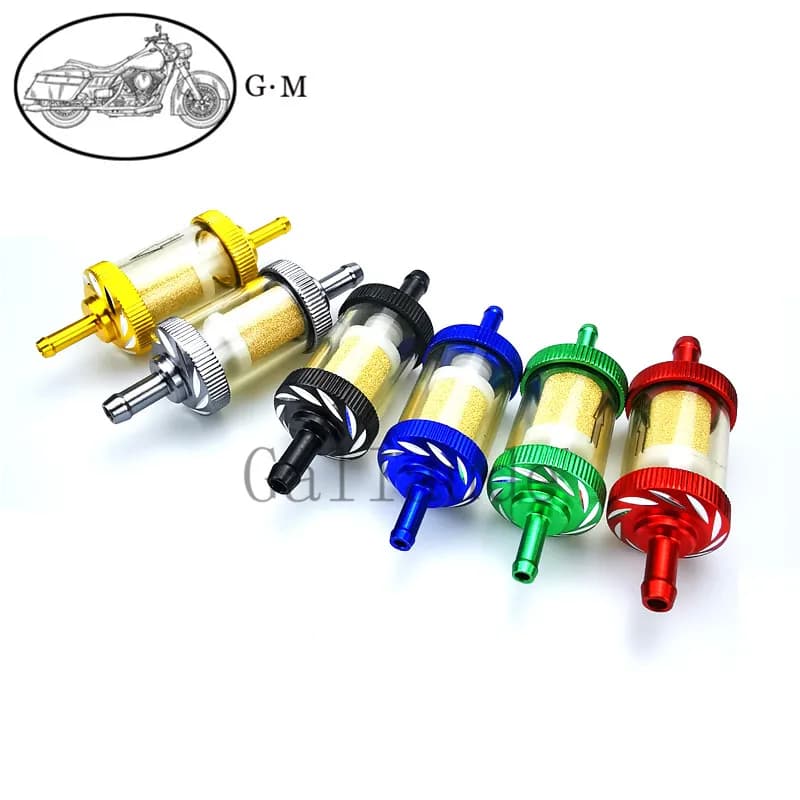 Filtre à essence en alliage d'aluminium CNC 6 mm/8 mm pour moto, accessoires pour ATV, Dirt Pit Bike, Motocross