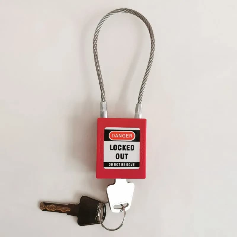 Cadenas en fil d'acier, serrure à ULd'acier, verrou de danger