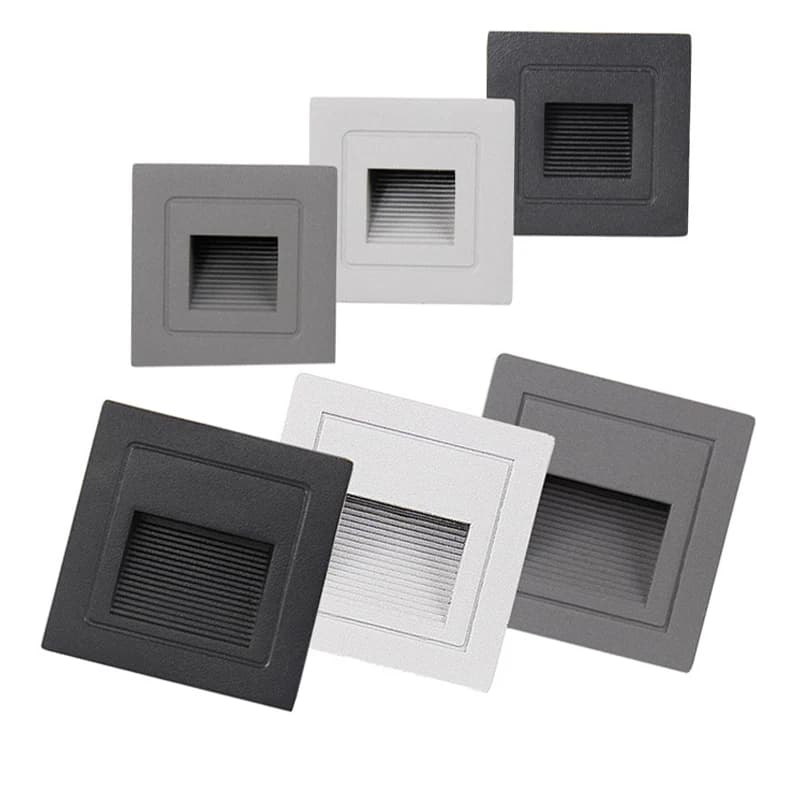 Lampe murale LED 5W IP65, éclairage d'escalier LED, lampe encastrée, lampe encastrée pour intérieur/extérieur, étanche, éclairage d'escalier, AC85-265V