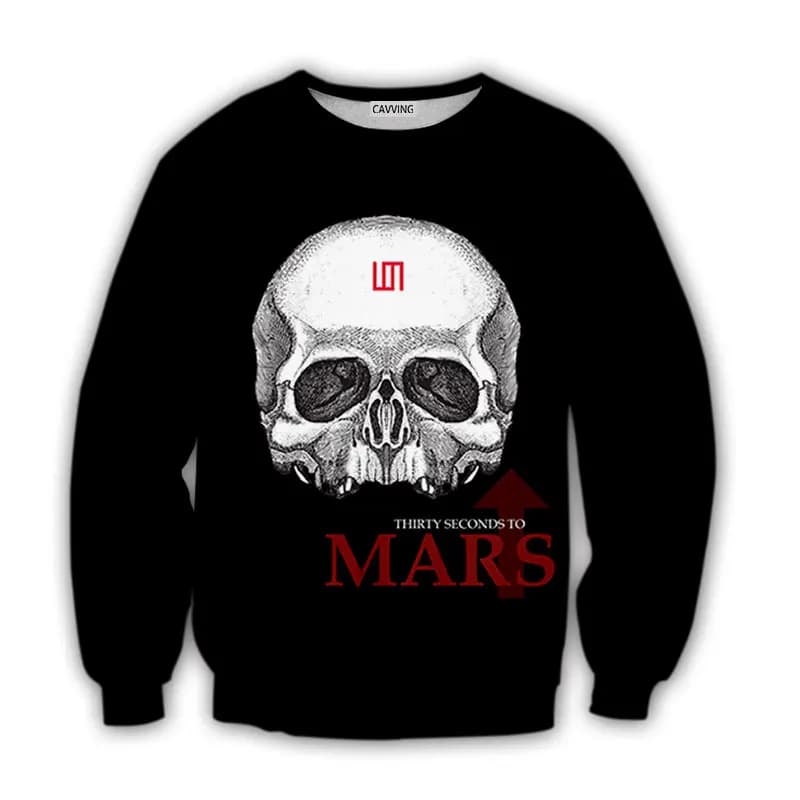Sweat-shirt col ras du cou 30 secondes pour homme et femme, impression 3D, style Harajuku, manches longues, nouvelle mode, C02