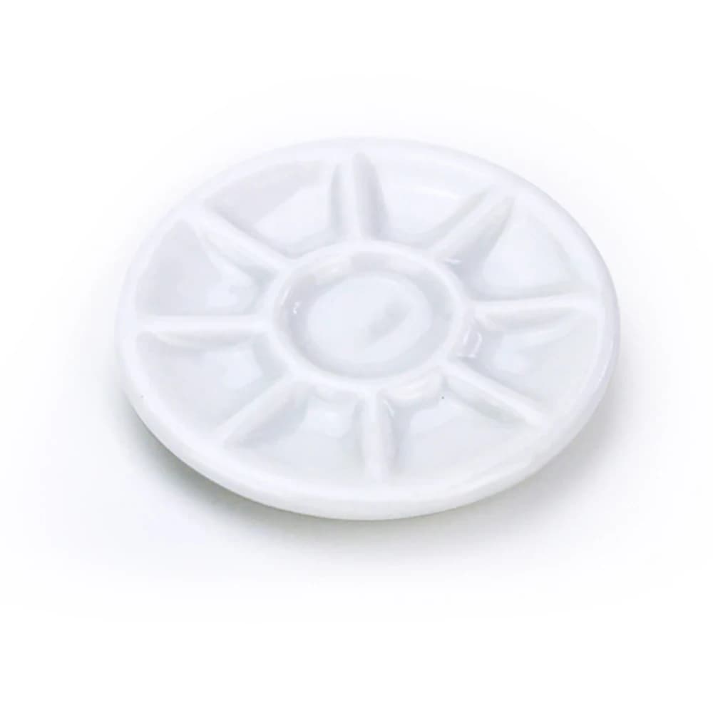 Accessoires miniatures pour maison de poupée, Mini plateau de peinture en céramique, Simulation de Palette, plaque modèle jouets pour décoration de maison de poupée ob11, 1/12