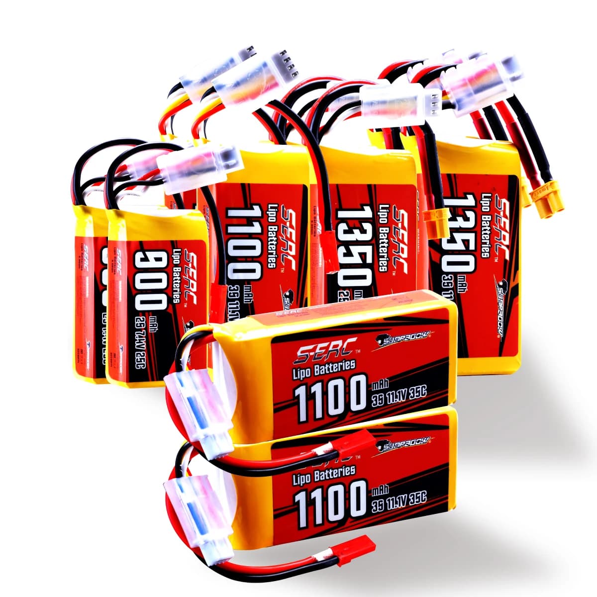Sunpadow 2S 3S 4S 6S batterie Lipo 900 1500 2250mAh avec Deans T XT60 XT30 JST pour véhicules RC voiture camion réservoir Truggy course passe-temps