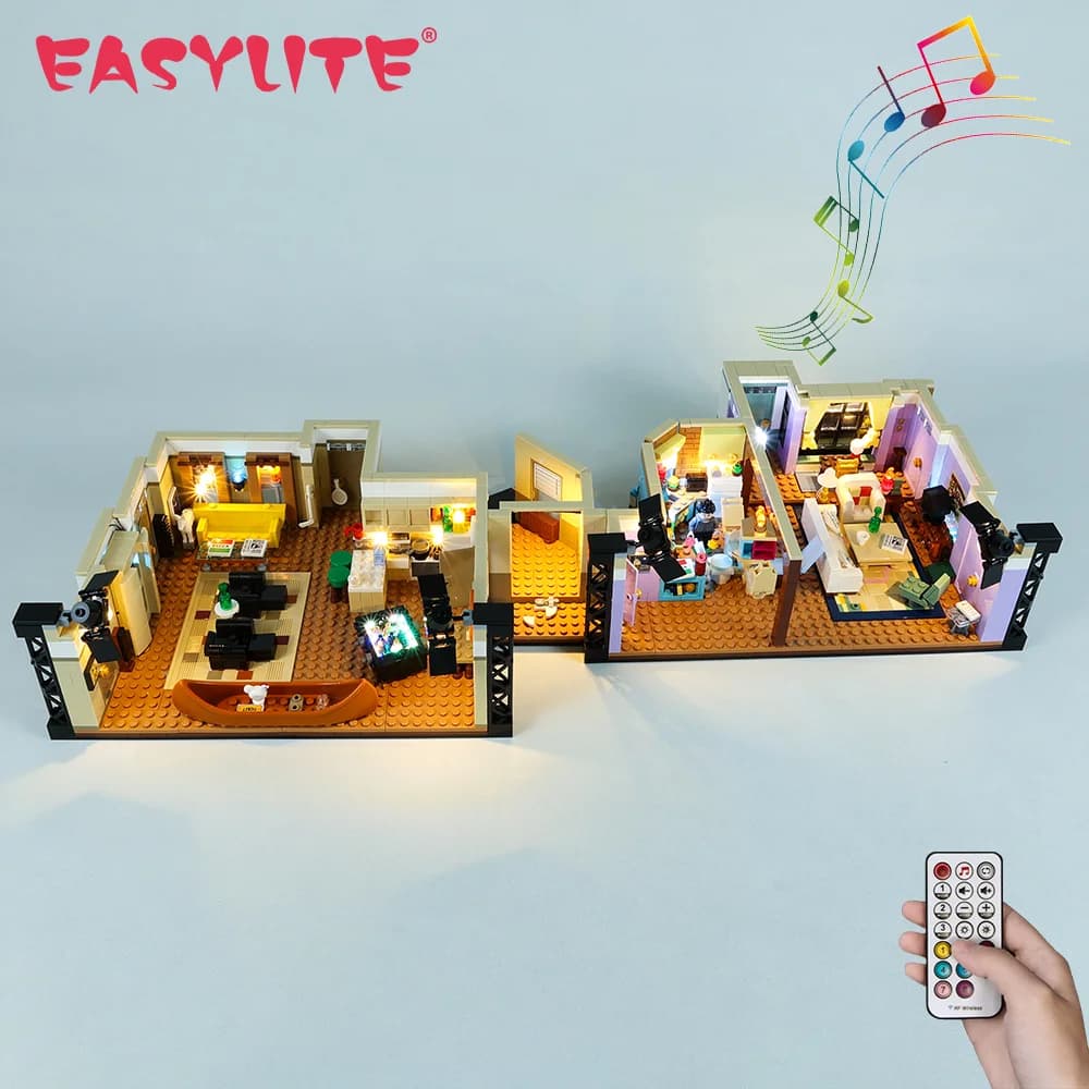 EASYLITE Kit d'éclairage LED pour 10292 les amis appartements blocs briques avec ensemble d'éclairage musical modèle non inclus
