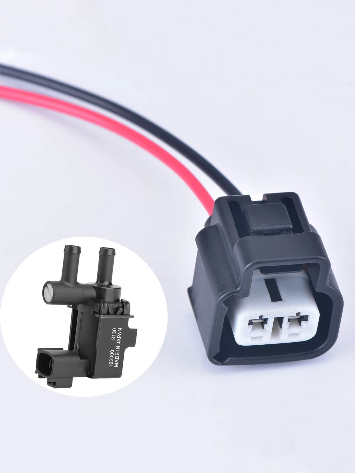 Prise étanche automobile à 2 broches, Valve FICD, solénoïde sous vide, connecteur de prise pour TOYOTA 192000 -3130 avec fils