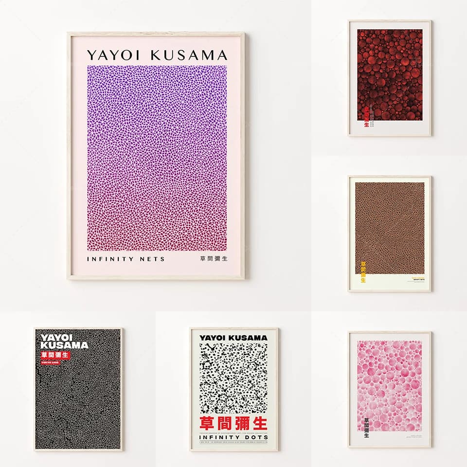 Yayoi – affiche numérique Kusama, exposition artistique, téléchargement numérique, impression Yayoi Kusama, affiche imprimable