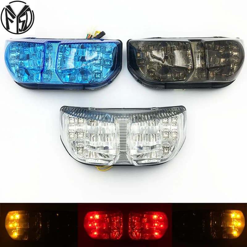 Feu de moto pour Yamaha FZ8 FZ8 Fazer FZ1 N FZ1 Fazer feu arrière LED modifié feu de freinage de moto avec clignotant LED