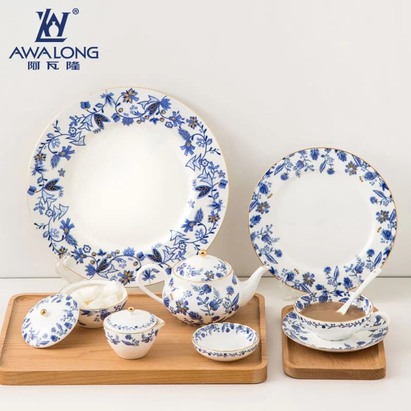 Service à thé de l'après-midi anglais Sophia China, théière créative, ensemble de tasses à café, ménage européen, tasse à eau en céramique