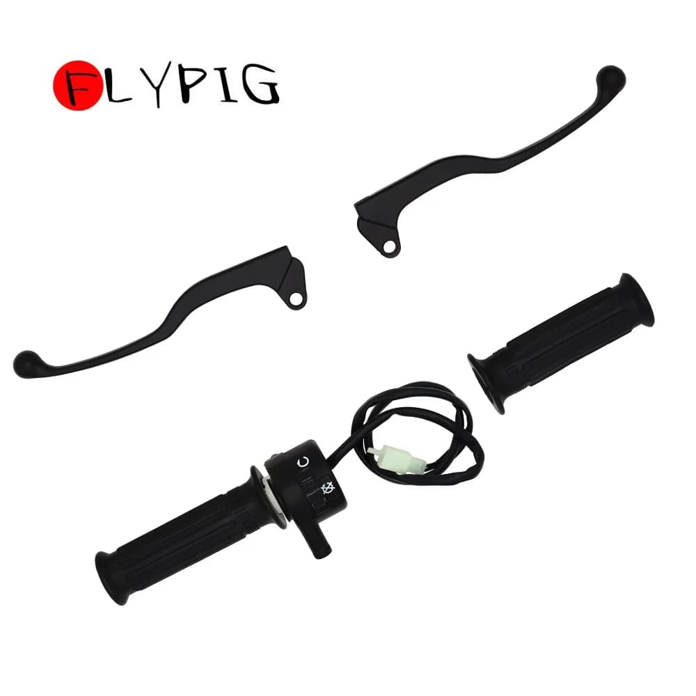 FLYPIG-Joli de commande de poignées et levier de frein, pour Yamaha PW80 PW 80 PY80 PEEWEE D343 Bike DT80Twist 100 125 175 MX100 125