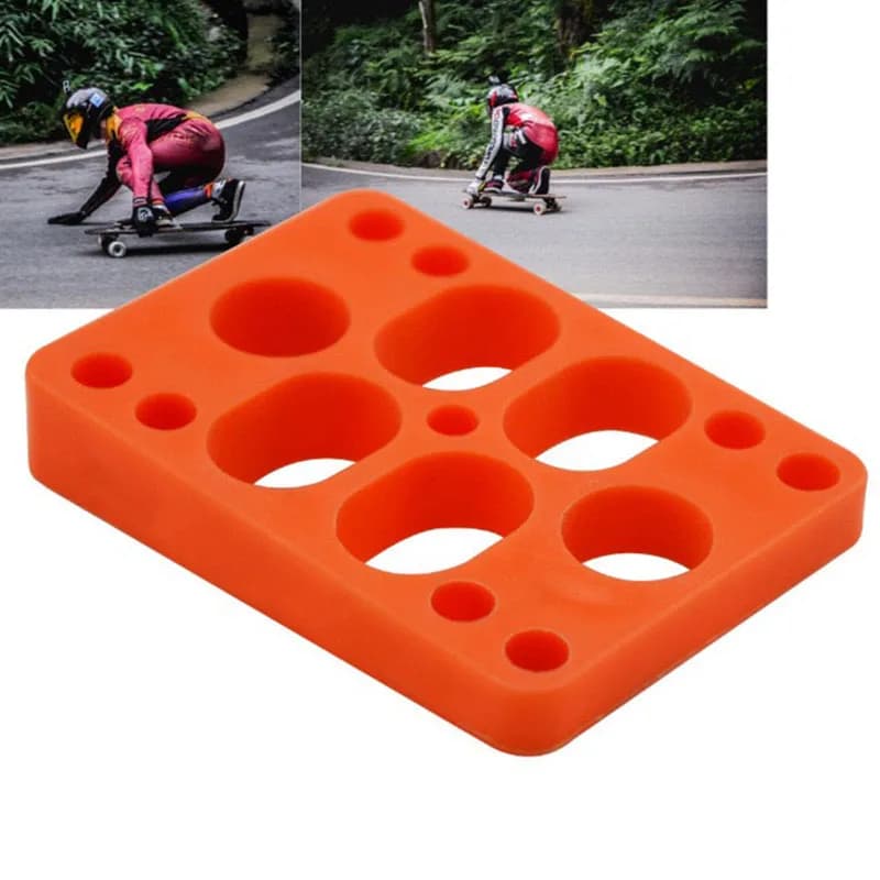 1 paire 8-12mm Longboard Risers descente longue planche pente Riser camion tampons Standard 75*55mm hauteur inégale augmenter patins