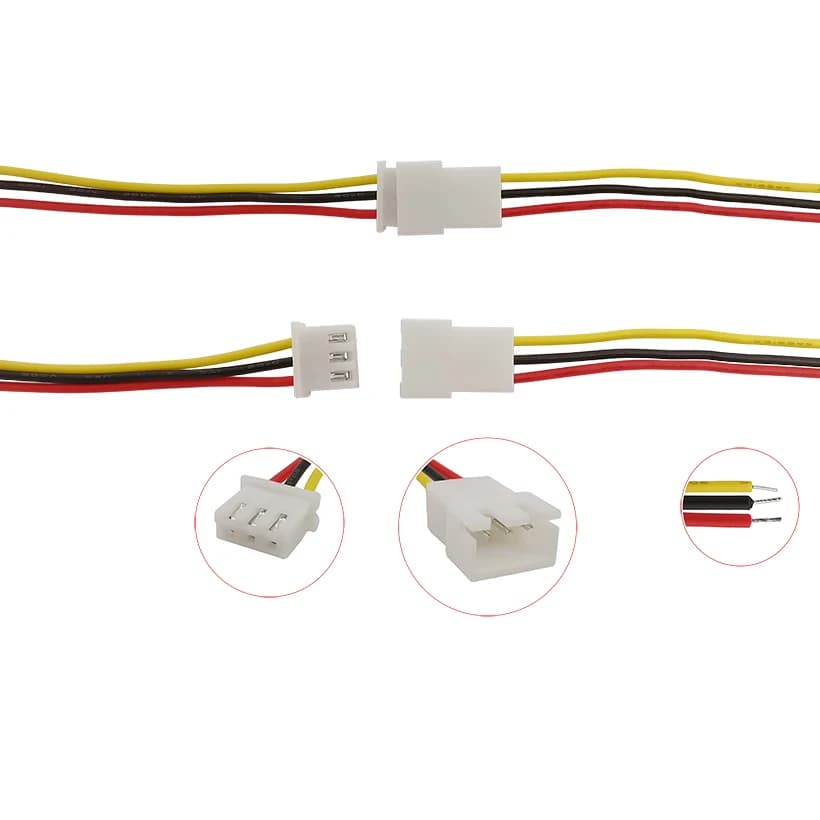 5/10/20 pièces JST XH 2.54mm XH2.54 3 broches mâle femelle connecteur câble fil JST 2.54 3P 26AWG longueur 20cm