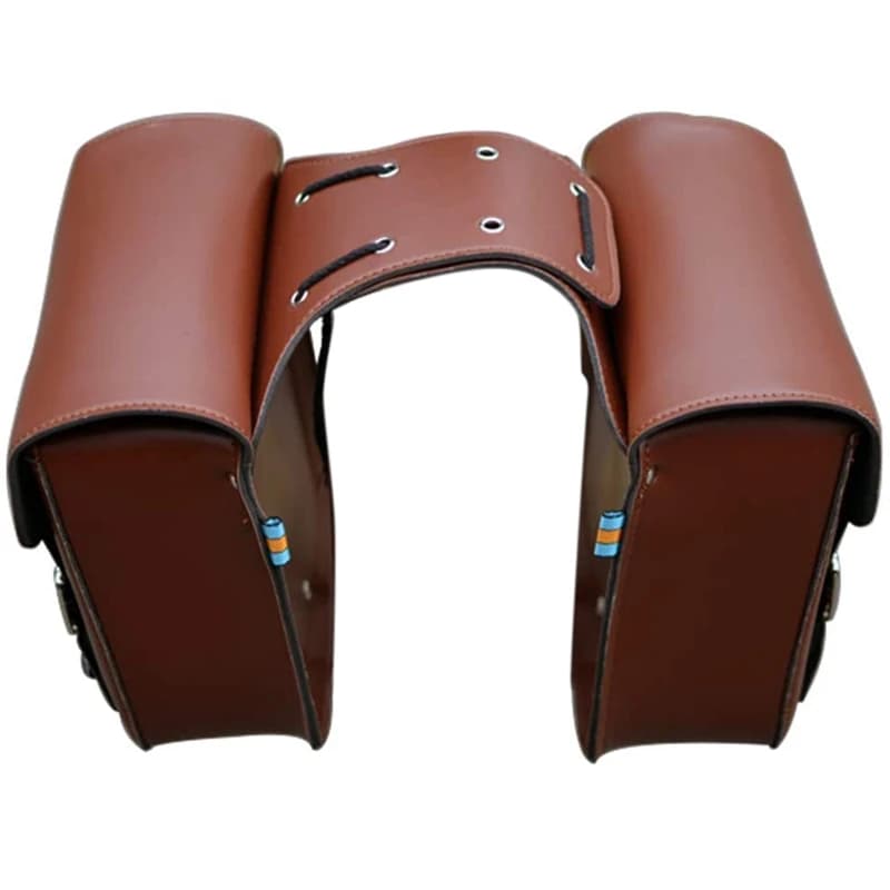 Porte-bagages arrière de vélo en cuir robuste pour selle de vélo rétro, nouveauté
