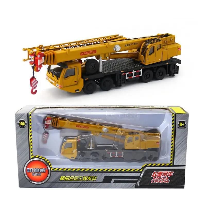 Modèle de méga élévateur en alliage 1:50, forge en alliage de grue de transport d'ingénierie, grande grue à haute simulation, offre spéciale, livraison gratuite