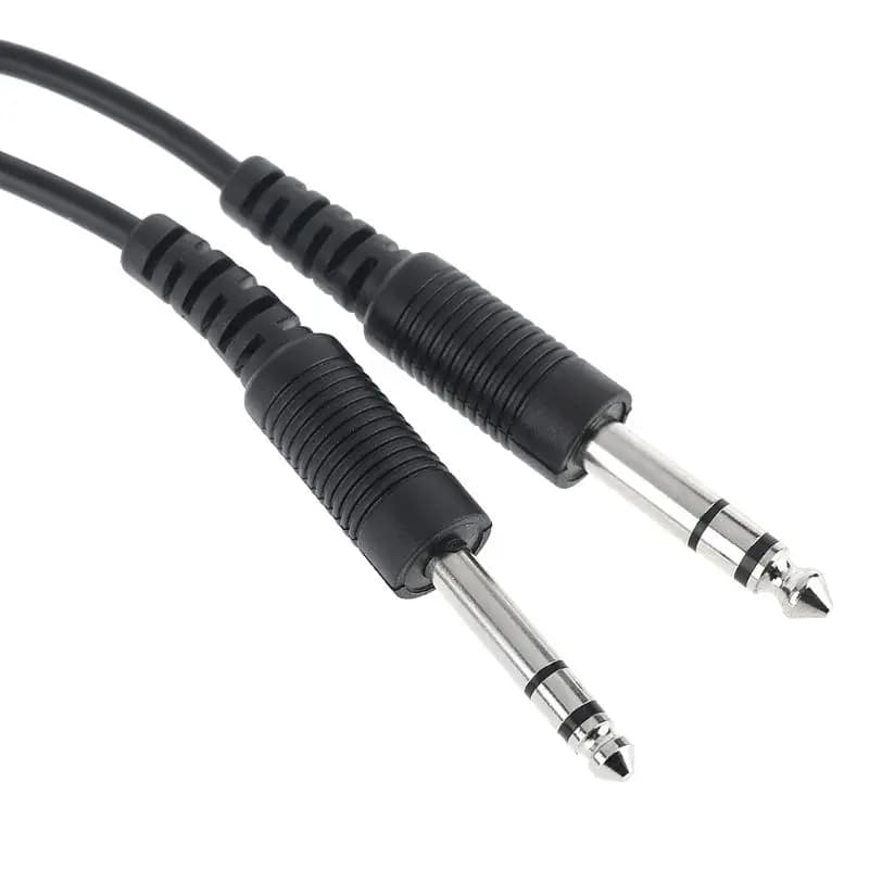 Câble de remplacement pour casque d'aviation, 200cm, double prise pour casque d'avion, livraison directe