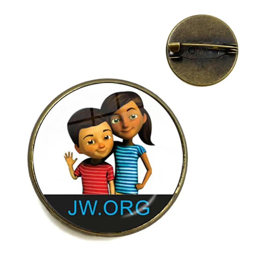 JW.org broches témoins de jéhovah Art photo 20mm verre Cabochon collier broches Badge pour sac vêtements décoration bijoux cadeau