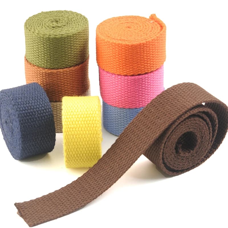 Sangle en toile de coton pour sac à dos, 3 mètres, 25/32/38mm, ruban, ceinture, accessoires, pièces de bricolage artisanal pour la maison
