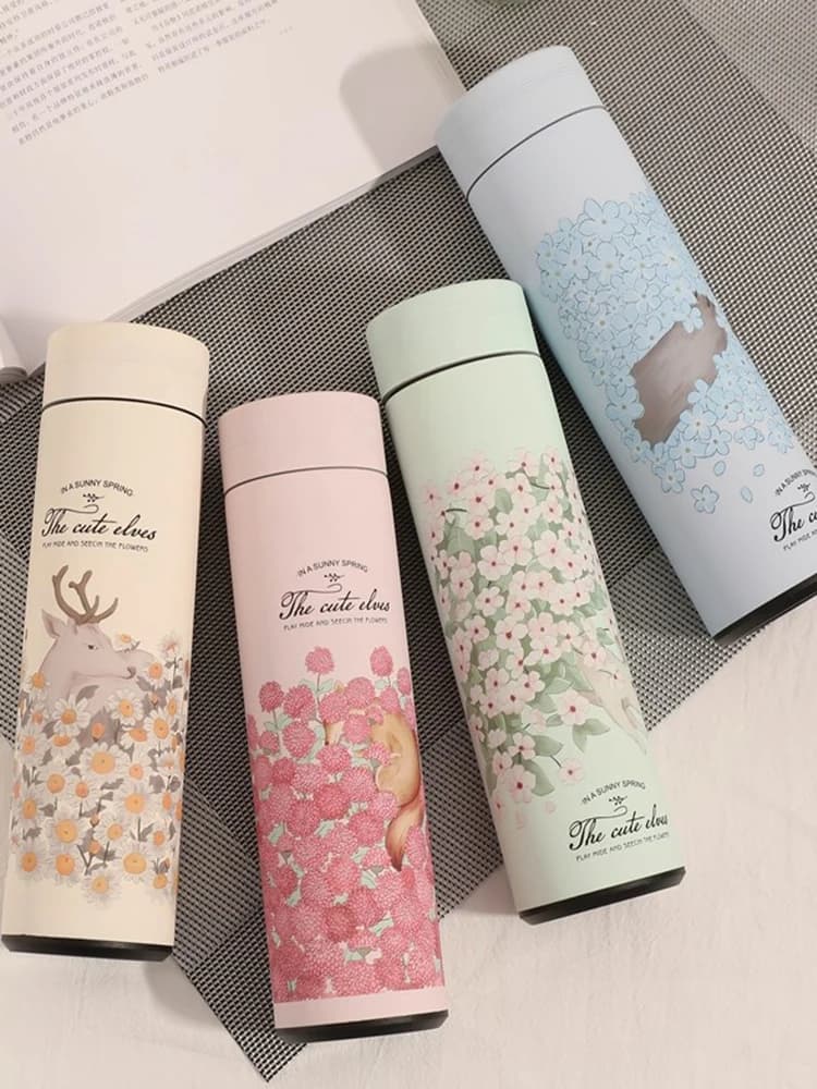Thermos de Sport de 480mL, bouteille d'eau chaude en acier inoxydable avec Septum de thé, tasse à café isolée sous vide